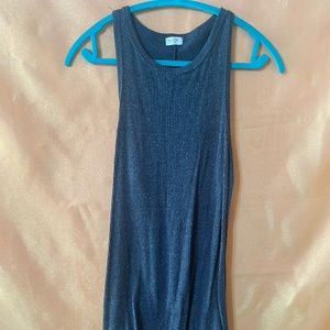 Grey Knit Mini Dress